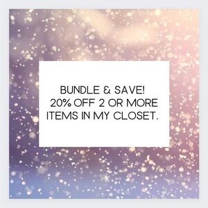 Bundle & Save! 2 or more items 20% off!